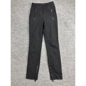 Rag & Bone Pants Womens 2 Black Skinny Moto Ankle Zip Pull On Stretch Pockets
